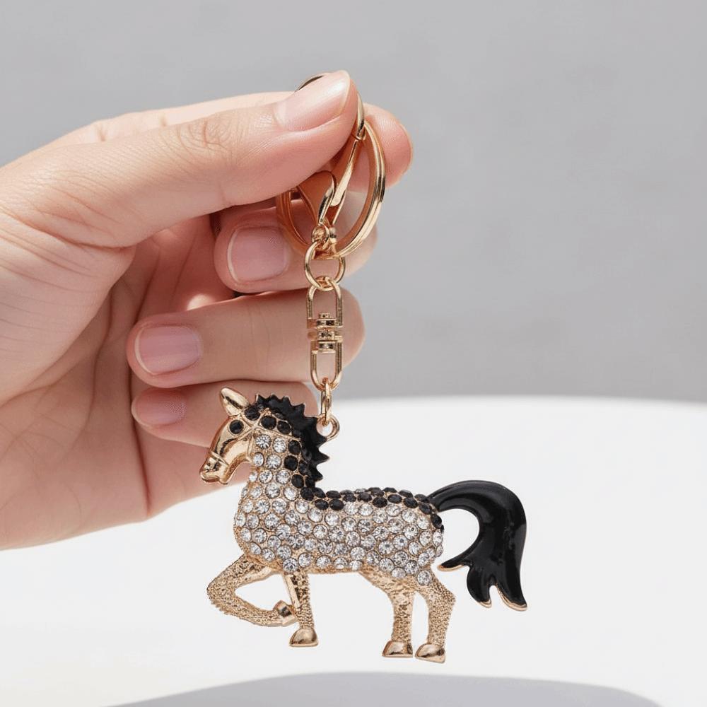 Colorful Horse KeyChain Metal HandBag Pendant Decorative Horse Pendant Keychain  New Year Gift