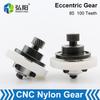 CNC Machine Tool Nylon Eccentric 80 Teeth 100 Teeth Gear Nylon Wheel Straight Tooth Eccentric Rack Tooth Shaft Synchronous Wheel