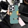 Cartoon B-Beavis and B-Butt-head   Phone Case For iPhone17,16,15,14,13,12,11 Plus,Pro Max Colored Silver Plated Inside Cover