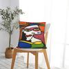 Picasso Funky Art Lady Hat Square Pillow Case Cushion Covers Custom Zippered Decorative Pillowcase For Sofa 40*40Cm