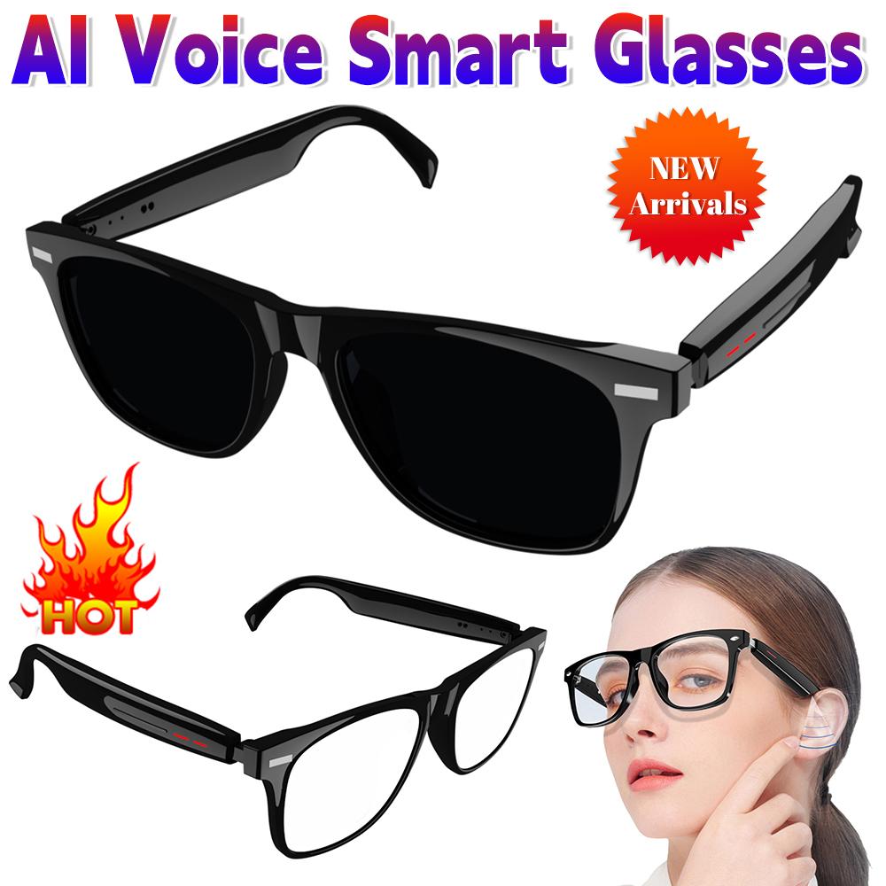 4K HD AI Smart Glasses Chat GPT 100MP Camera Recording Bluetooth Call Battery AI Voice Assistant Control Smart Glasses