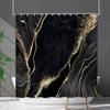 Shower Curtain Waterproof And Mildew-Proof Marble Pattern Bathroom Curtain Shower Curtain Partition Curtain Free Of Punching