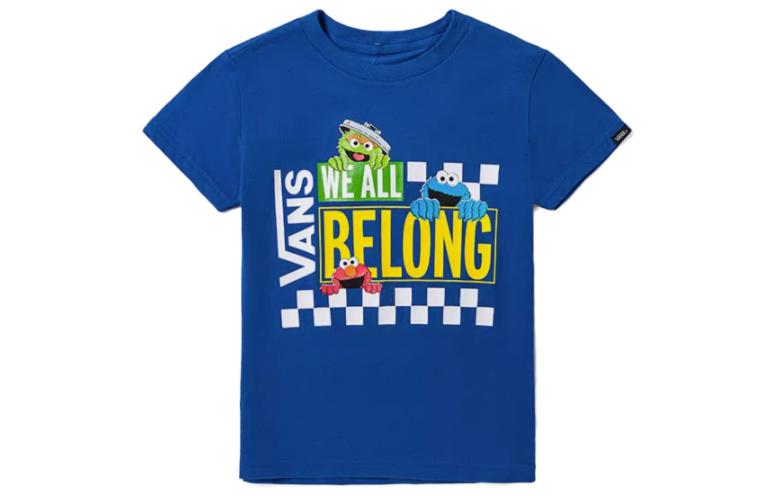 Vans X SESAME STREET Kids T Shirts Crew Neck Moderate VN0008BX7WM 110/56