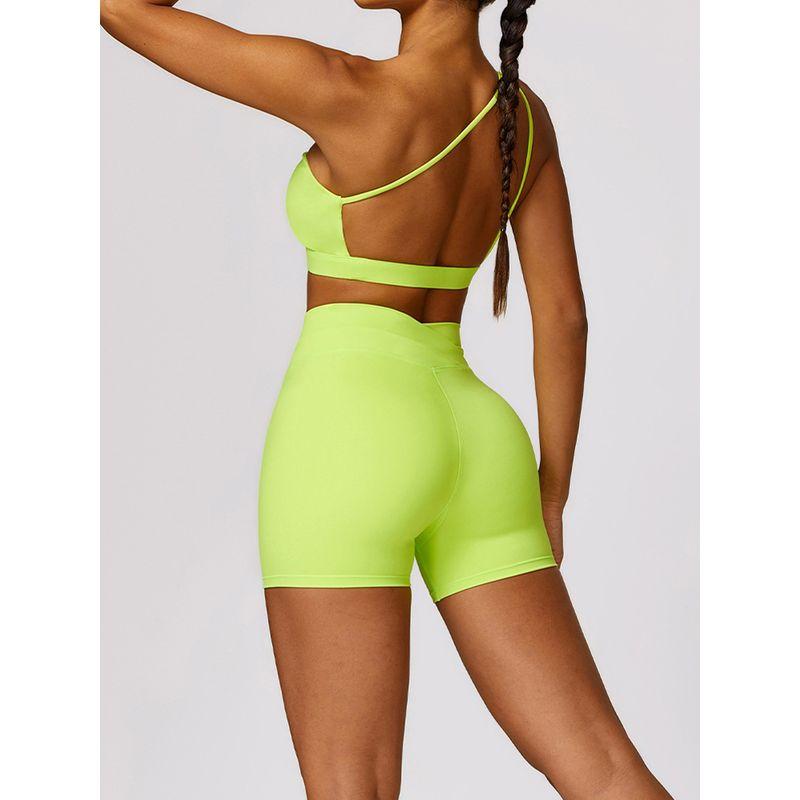 Cross V-Shaped Female High Waist Shaping Yoga Shorts