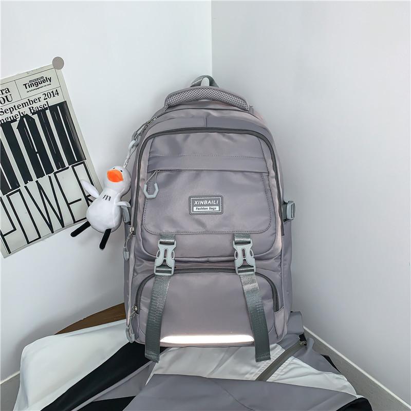New backpack student large capacity fashion simple college style school bag female college student outdoor travel backpack female