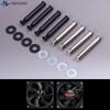 4Pcs/set Computer Case Fan Long Screw Kit DIY Modified PC Cooling Fan Screw Enhanced Stability Cooling Fan Mount Screws