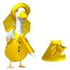 3Pcs/Set Raincoat Style Goose Statue Outfits Goose Statue Raincoat  For 23" Goose Statue