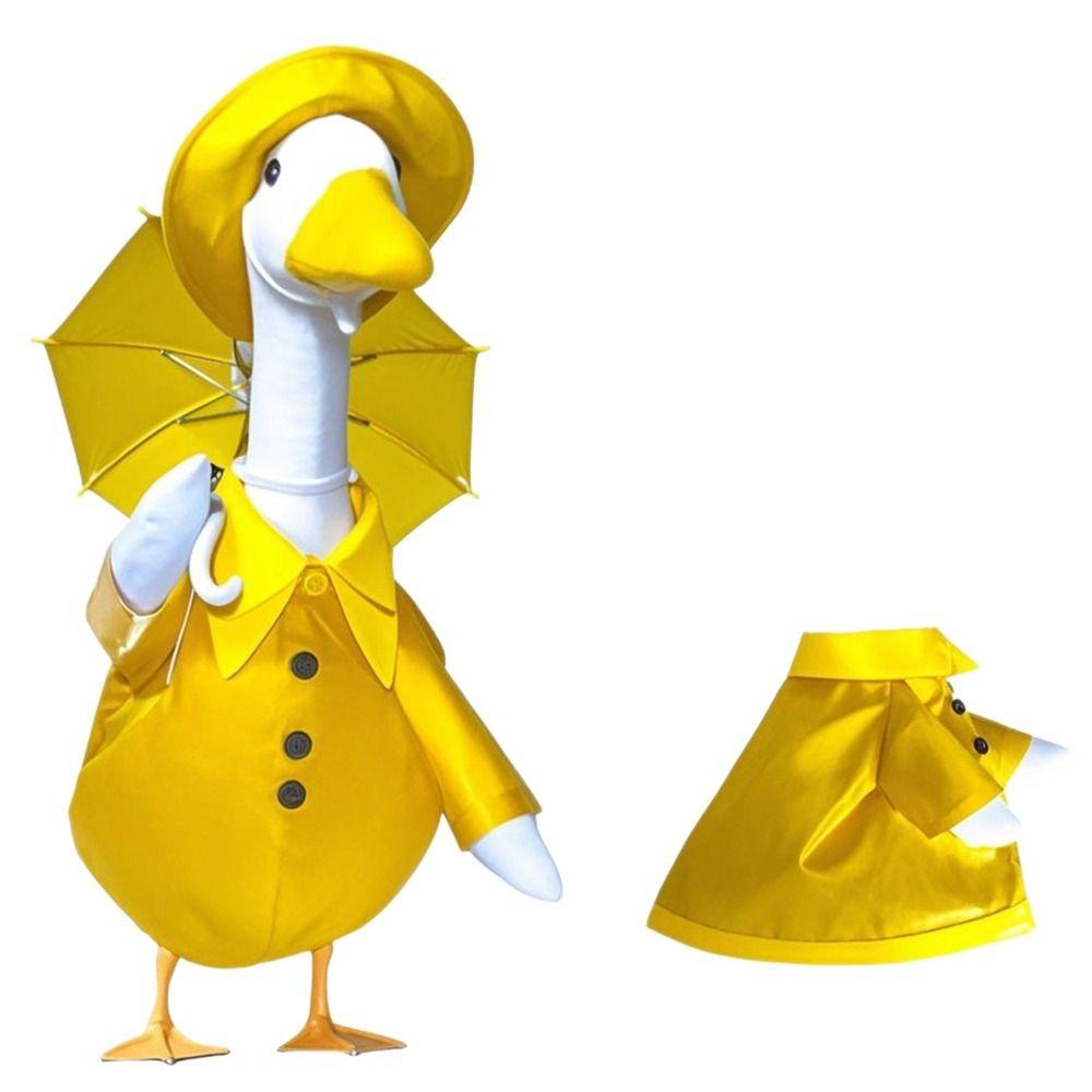 3Pcs/Set Raincoat Style Goose Statue Outfits Goose Statue Raincoat  For 23" Goose Statue