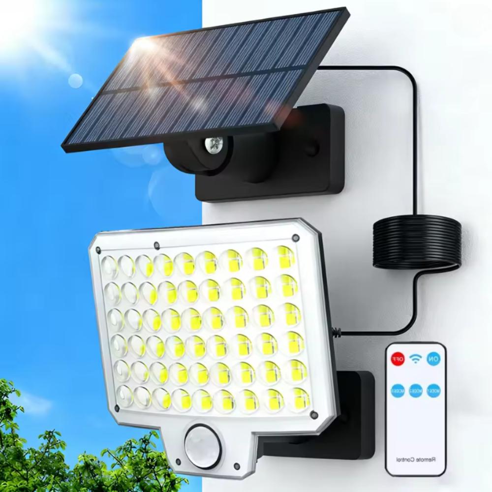 240LED Outdoor Solar Motion Sensor Lights IP65 Waterproof 3 Modes Flood Light with Remote Security Wall Lamp for Garden Yard