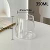Transparent Cold Glass Cup Juice Milk Drinkware Cocktail Drinking Cup Transparent Water Bottle Coffee Mug Home Accessories