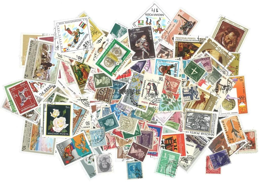 300 Different Post Stamps Collecting Real Used Multi-theme Retro Collectible Postage Stamps Collection Material For Scrapbooking