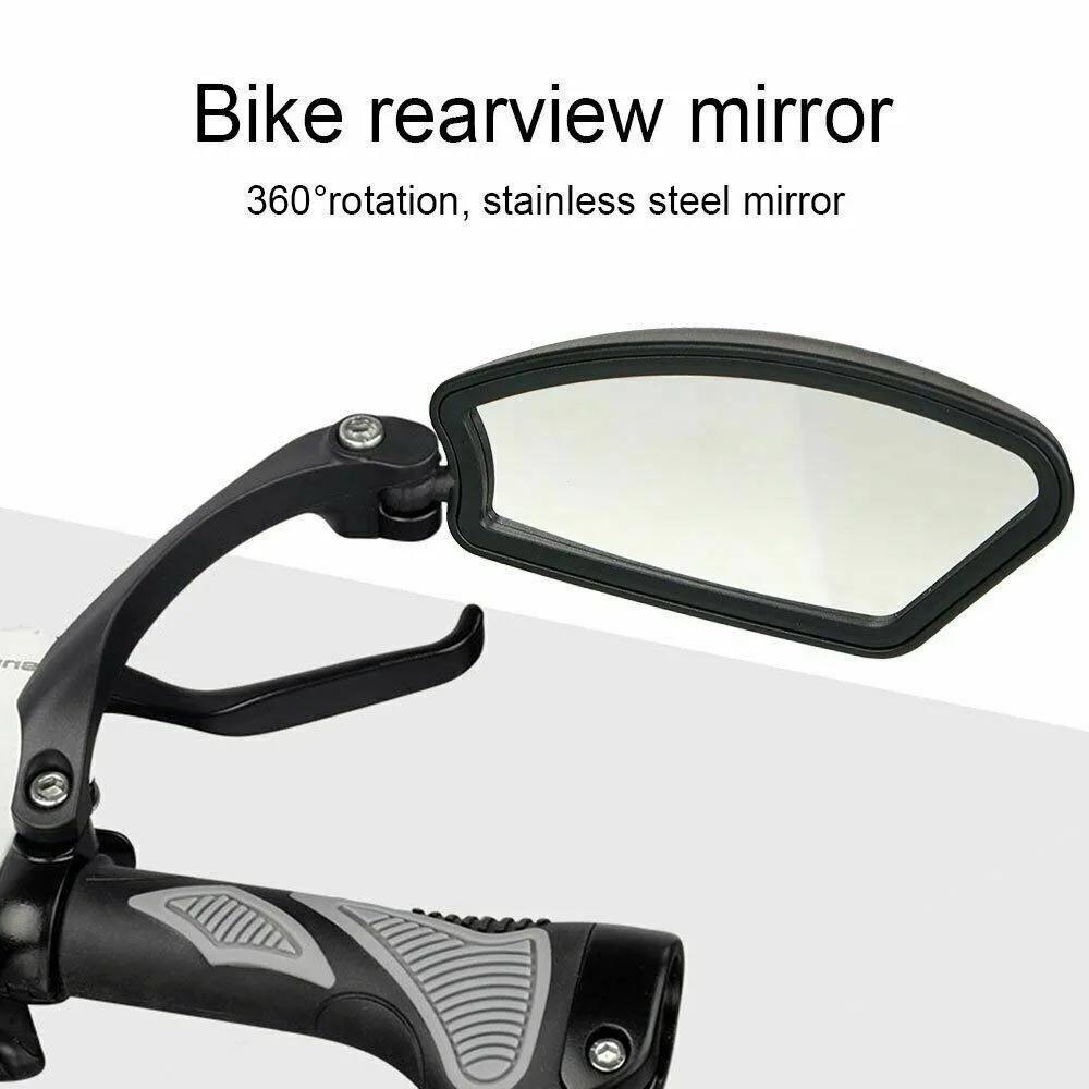 Bicycle Rearview Mirror 360 Degree Adjustable Bike Handlebar Rear View Mirror Cycling Accessories Bike Mirrors