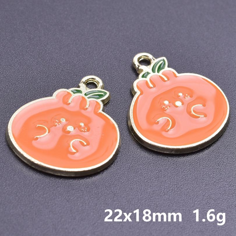 20 Stück Lebensmittel-Accessoires Rote Erdbeere Kirsche Emaille-Anhänger Für Schmuckherstellung Großhandel Frucht Banane Avocado Anhänger Anhänger-Zubehör