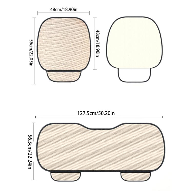 Ice Silk Auto Seat Pad Moisture Wicking Technology Nonslip Auto Seat Protector For Long Distance Driving