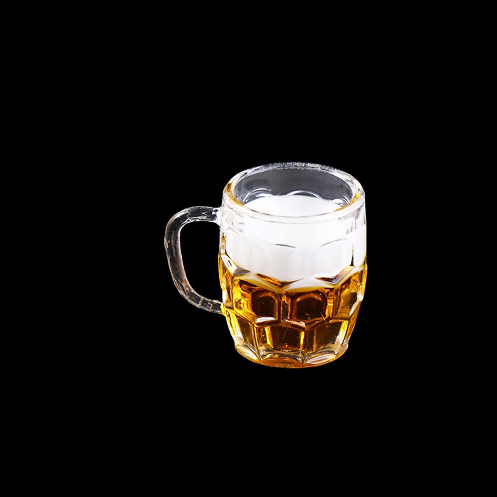 Decoration Dollhouse Accessories Mini Beer Mug Miniature Scene Model Mini Lemon Cup Drinks Toy Dollhouse Miniature Beer Cup