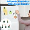5/6/11Pcs Mini Vase Refrigerator Magnet DIY Home Office Kitchen Locker Fridge 3D Miniature Flower Vase Pot Magnetic Decoration Ornament