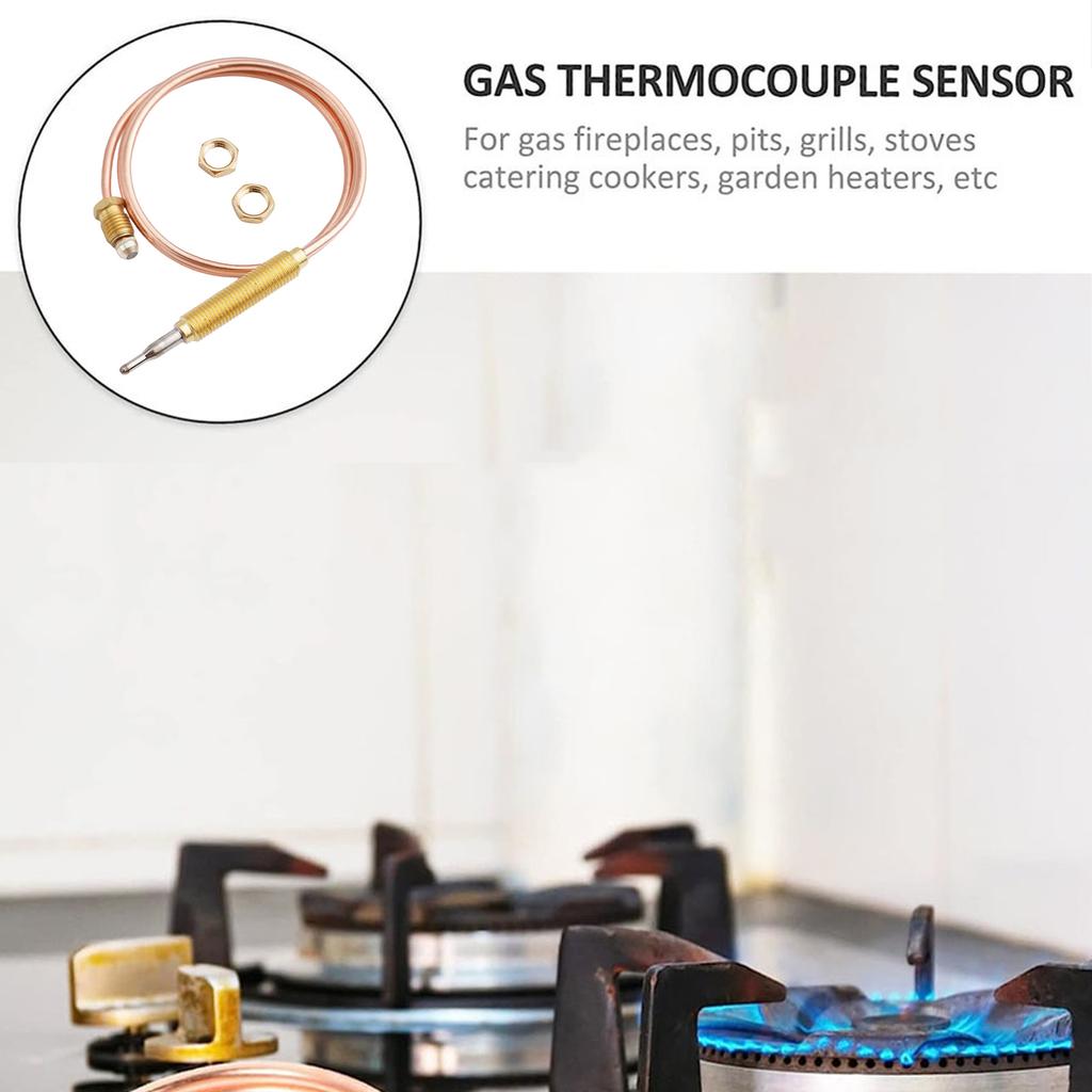 M8 Thermocouple Common Thread Probe Flameout Protection For Outdoor Heater Gas Burners Fireplaces Barbecue Stove Accessories