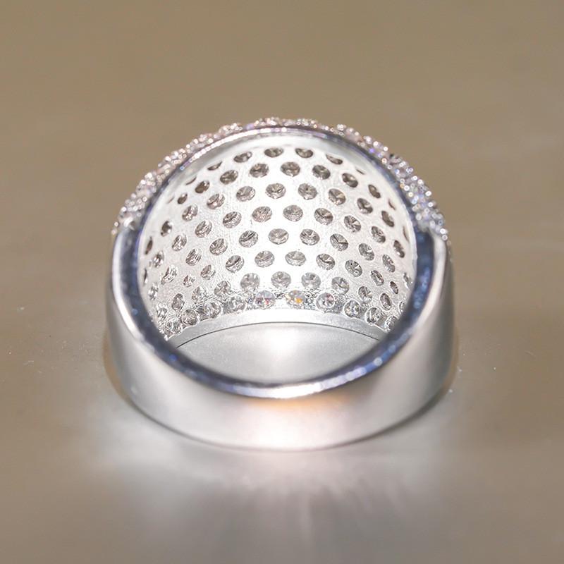 925 Sterling Silver Cubic Zirconia Rings Sparkling Attractive Wedding Bridal Jewelry Gorgeous Fashion Accessories for Women