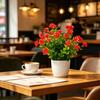 Simulated Potted Plants Mini Eucalyptus And Camellia Buds Potted Plant Maintenance-Free Fake Plants