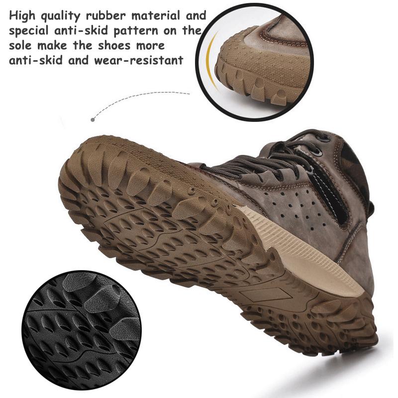 Férfi magas szárú pamutcsizmák, szabadidős cipők Túratúracipők