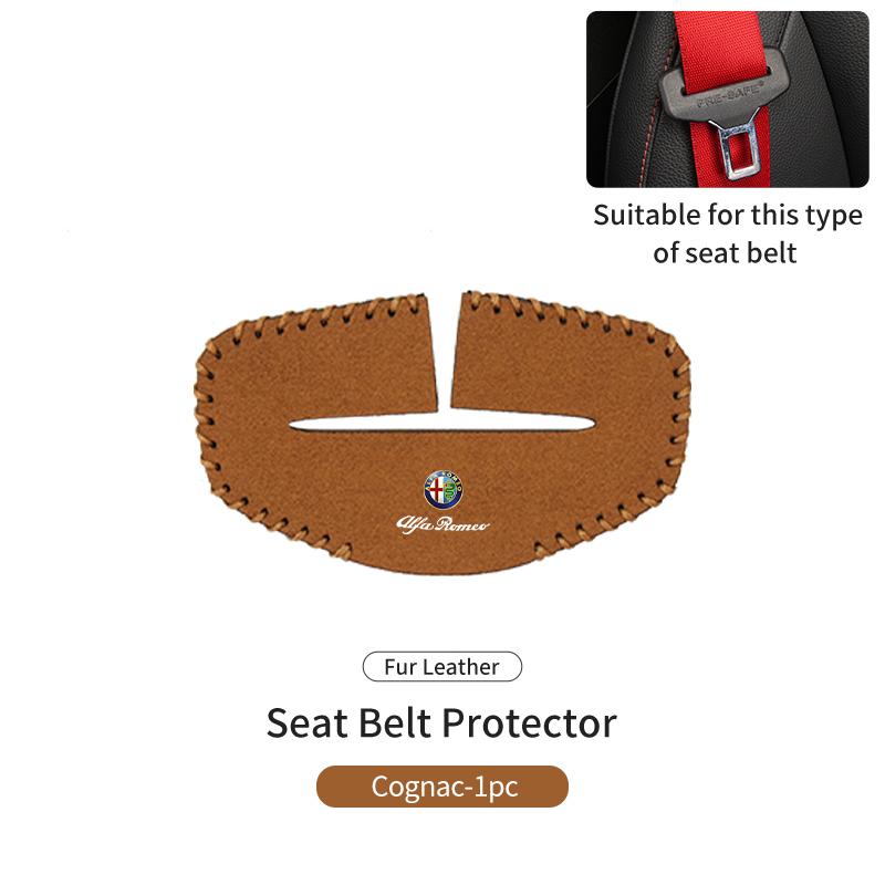 Car Seat Belt Buckle Clip Protector Case Anti-Scratch Cover For Alfa Romeo Giulietta GT 159 147 156 Mito Brera Giulia Spider F1SA0