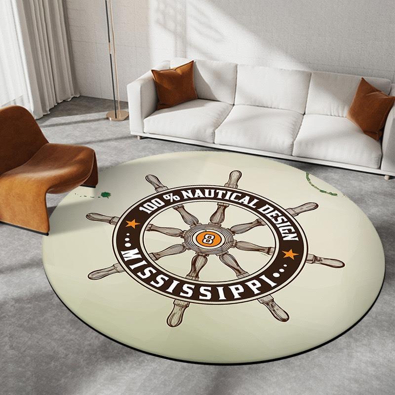  Disney Captain America Circular Mat Living Room Sofa Carpet Tea Table Bedroom Bedside Enter Door Rug Fashion Home Dcor