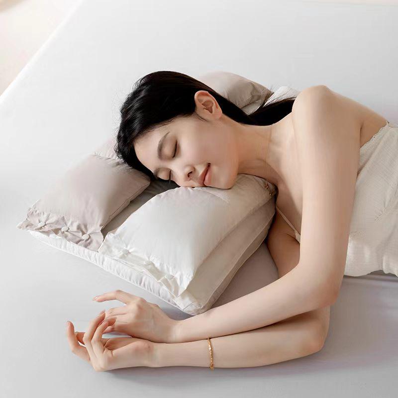 3-in-1 Detachable Double-Layer Cotton Neck Support Pillow