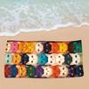 Multi-purpose beach towel backpack integrated bath towel bag portable storage bag printed towel bath towel