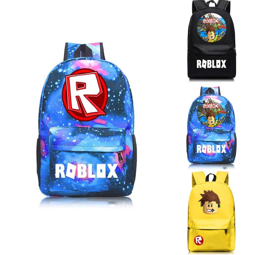 Roblox Pattern Kids Schoolbag Backpack With Starry Background And Large Capacity