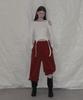 GROWHIDE Z'N'Eyelet Strap Slit Long Sleeve T-Shirt_Ivory