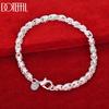 925 Sterling Silver Wedding Gift Jewelry Geometric Fashion Bracelet