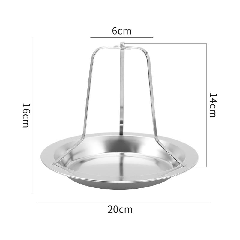 Stainless Steel Chicken Roasting Stand for Indoor & Outdoor Cooking Turkey Rack Holder for Grill Oven Smoker - Kitchen Accessory