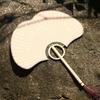 Hand Ginkgo Round Fan Paper DIY Folding Fan Bamboo Wedding Painting Diyfans Party Decoration Art Craft Chinese Dance Fan