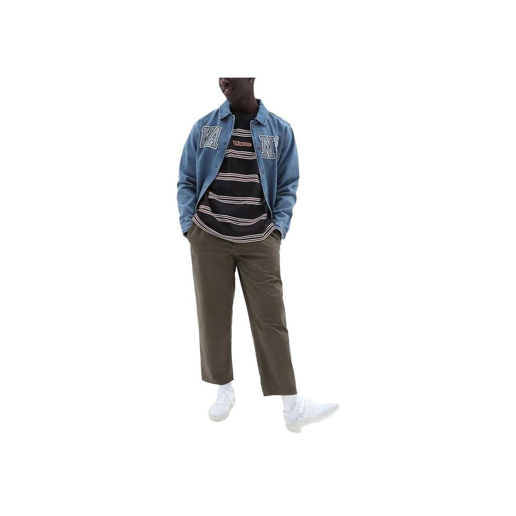 Vans Pantaloni Casual da Uomo con Coulisse in Vita, Vestibilità Larga, Fondo Grape-Leaf-Green VN0005ZDKCZ