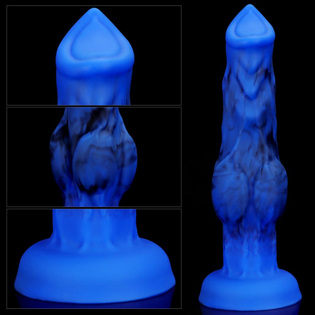 Liquid Silicone Shaped Makeup Simulation Dog Dildo Anal Dilation Penis Female Masturbation Product