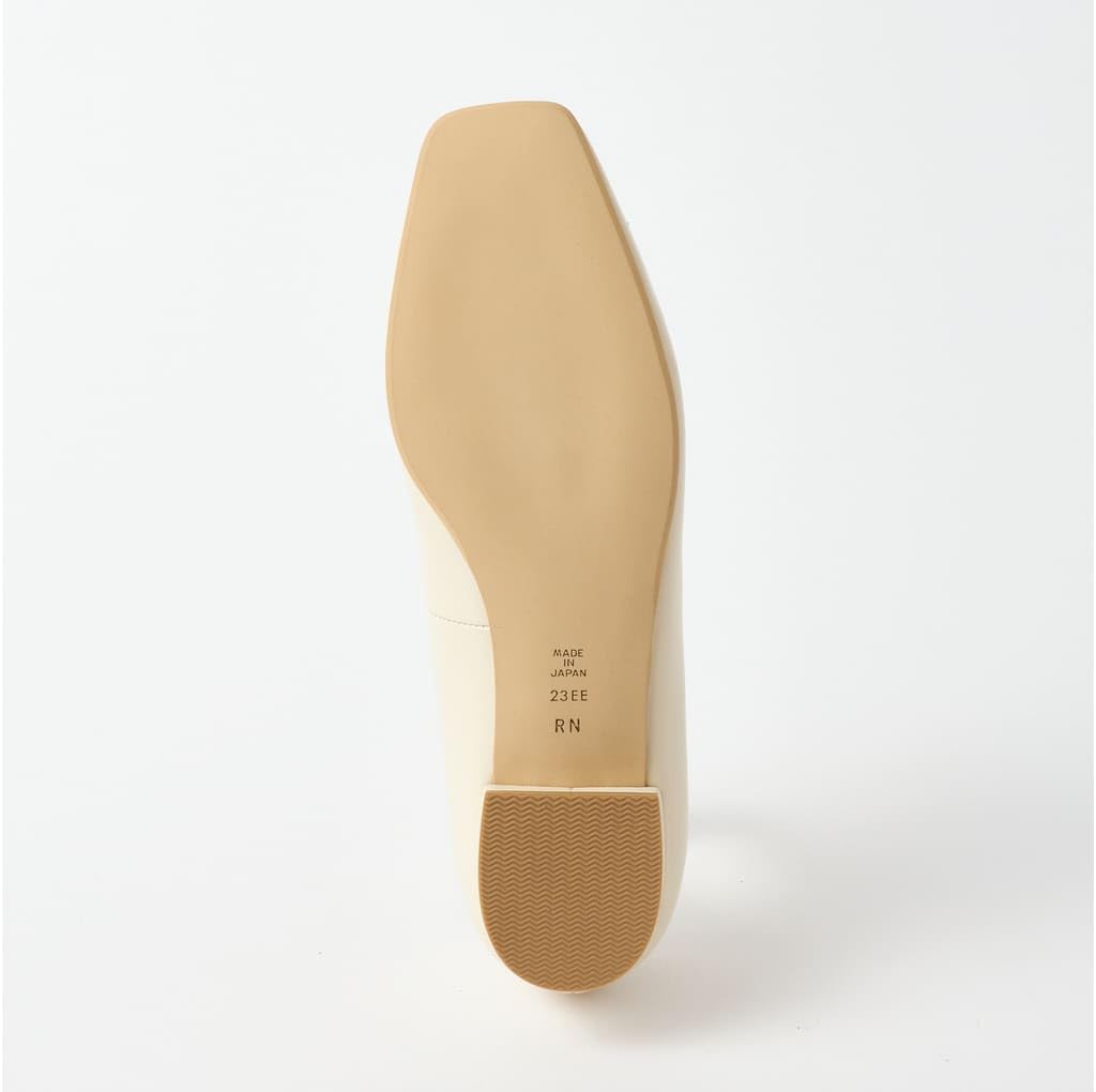 Diana Wellfit flache Schuhe mit niedrigem Absatz, Hergestellt in Japan, Weiß/Elfenbein, Größe 23,5 cm, 116335600011