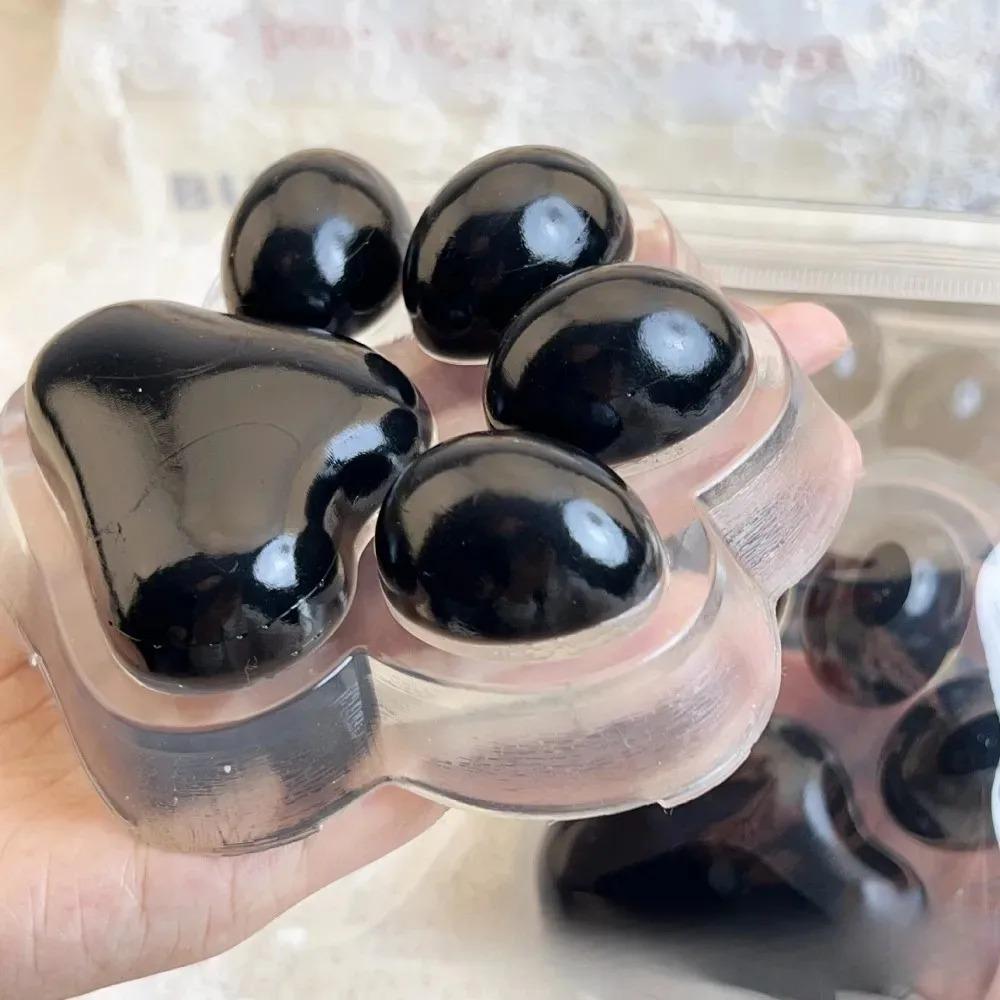 Handmade Large Cat Paw Taba Squishy Toys Clear Fufu Squishy Sensory Fidget Toys Kids Adult Anxiety Relaxation Squeeze Gift