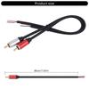 Speaker Wire Auditory Male To Open End Pigtail Splitter Adapter Cable for Players Speakers Home Auditory