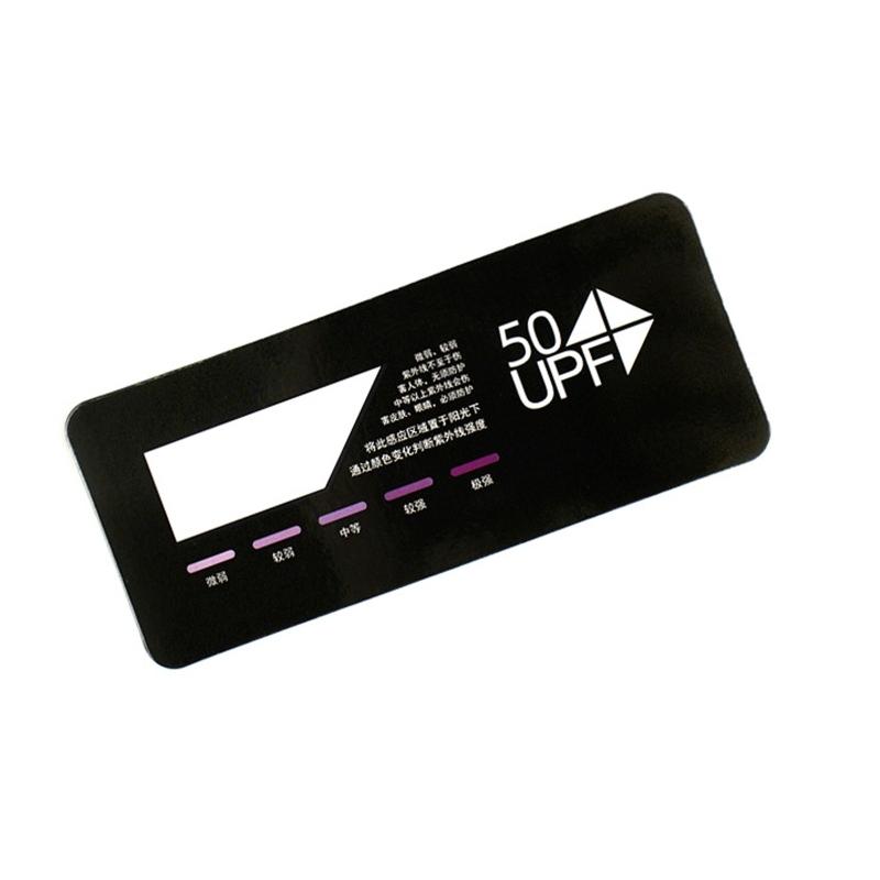 

Portable Quick Test UV UV Card UPF50+ Test Card Deepe Color for Stronger UV Outdoor Sunshine Testing 1PC