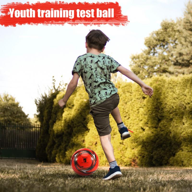 Professioneller Fußball Größe 5 Offizieller Fußball Trainingsfußball Wettkampf Outdoor Fußball Rot
