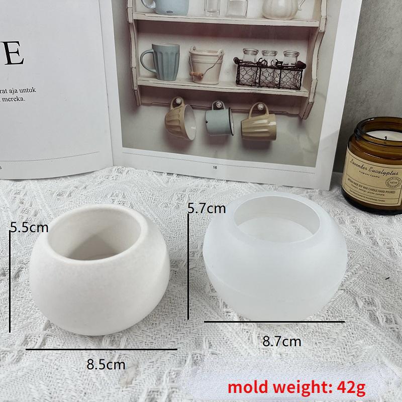 DIY Flower Shape Planter Silicone Mold Concrete Cement Mould for Candle Holder Storage Box Flowerpot Epoxy Resin Mold Home Decor