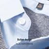 Hodo Men's 100% Wool Thickened Shirt Collar Mock Two-Piece Sweater