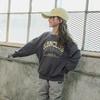 Olivan Lattering Logo Sweatshirt Anthrazit