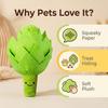 Artichoke Squeaky Snuffle Plush Toy, Treat Hide Chew Toy for Puppies Small Dogs Cats Teething Play