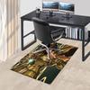 1pc Saint Seiya Athena Chair Mat: Anime Cartoon Design Office Chair Pad with Non-Slip Carpet for Home Decor, Suitable for All Seasons.T025