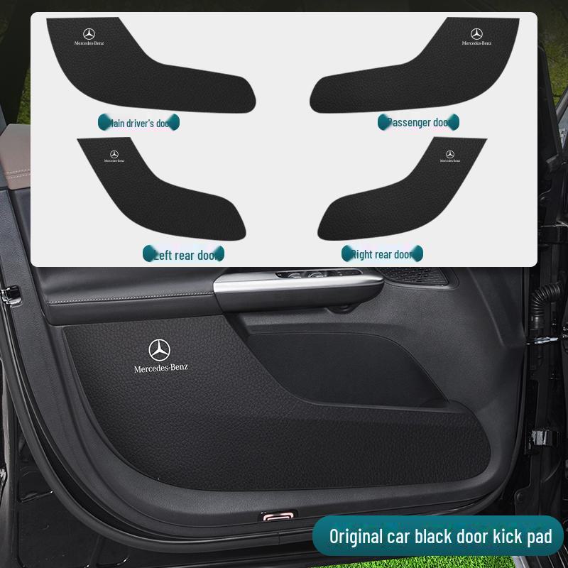 Mercedes-Benz EQE SUV Nakładka chroniąca przed kopnięciami na drzwi: Odporny na zarysowania panel wewnętrzny.