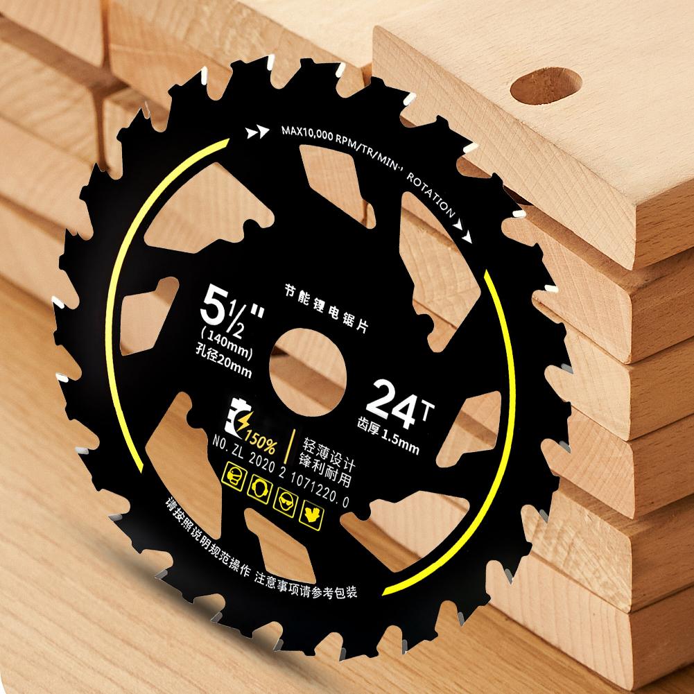 5.5 Inch Energy Saving Saw Blade 10000rpm Alloy Circular Saw Blade Wear Resist Wood Cutting Saw Blades for Hardwood Plywood OSB