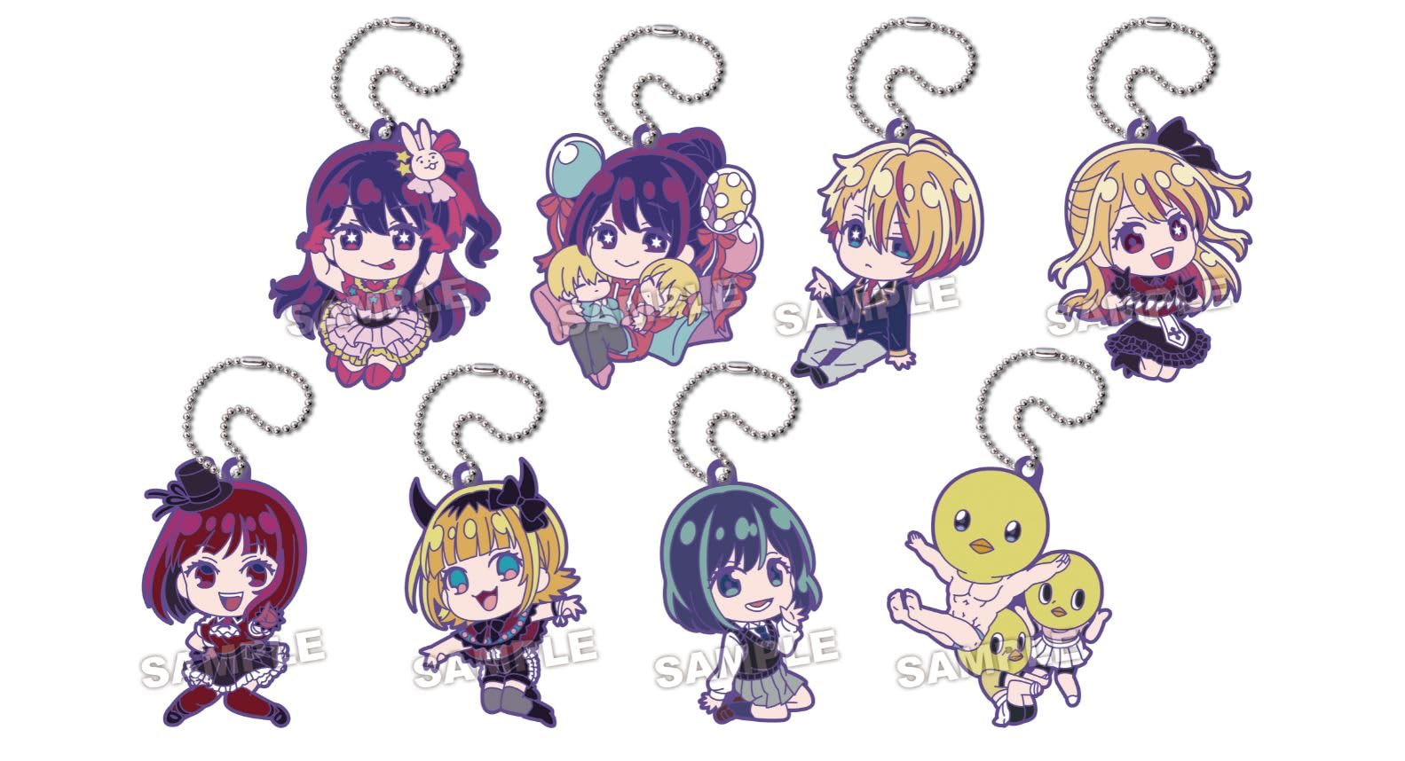 

Takara Tomy Deforava! Plus [Oshi no Ko] Key Holder 1 Box Approx. H60mm Made of PVC