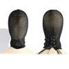 Women Sexy Black Lace Full Face Mask, Stretch Mesh Hood with Eye and Mouth Openings for Halloween Cosplay Party