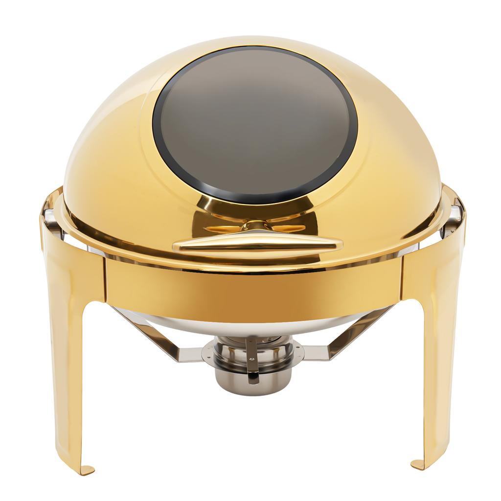 Rundes Bain-Marie Buffet-Set, Buffet-Wärmer Set, Rollhauben Edelstahl Buffet-Wärmer für Buffets, Hotel Frühstück & Brunch